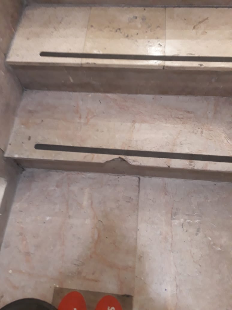 escalón roto antes
